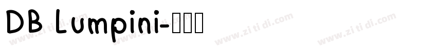 DB Lumpini字体转换